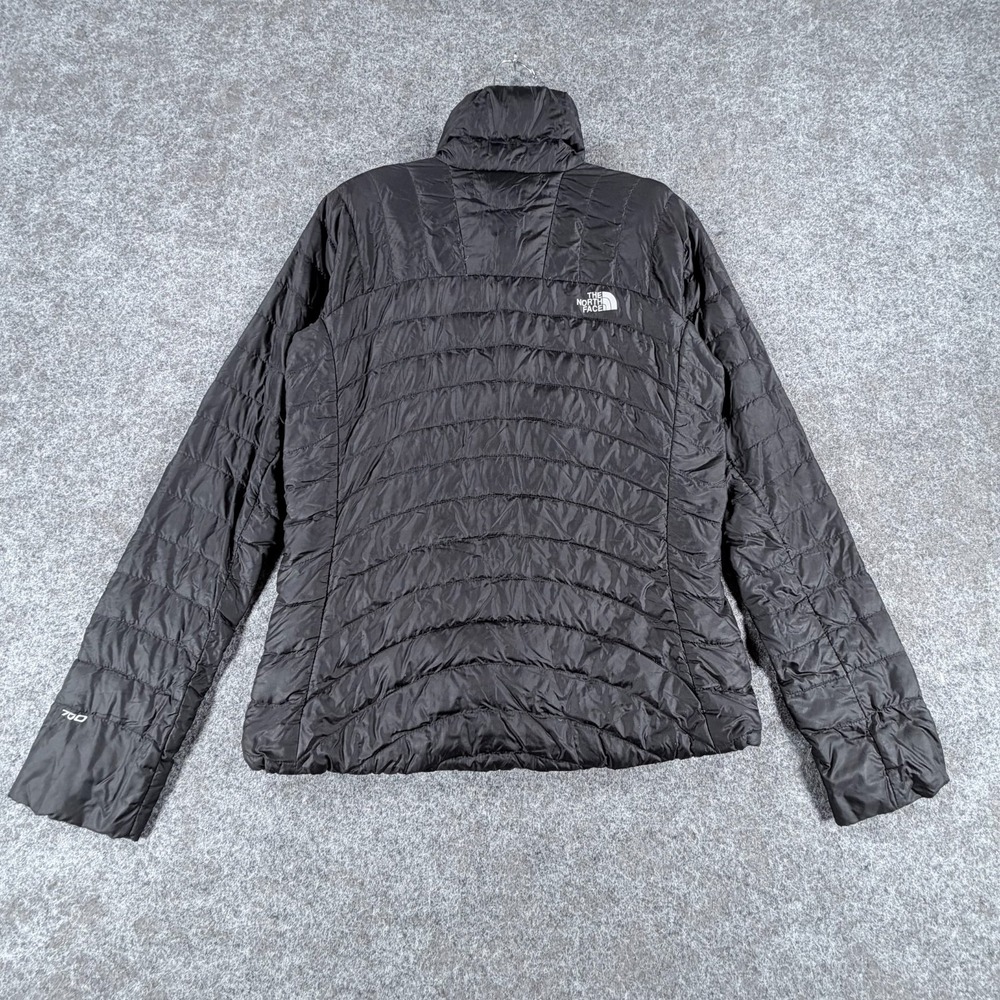 The North Face Goose Down 700 Puffer Jacket Womens S Black Lightweight Full Zip